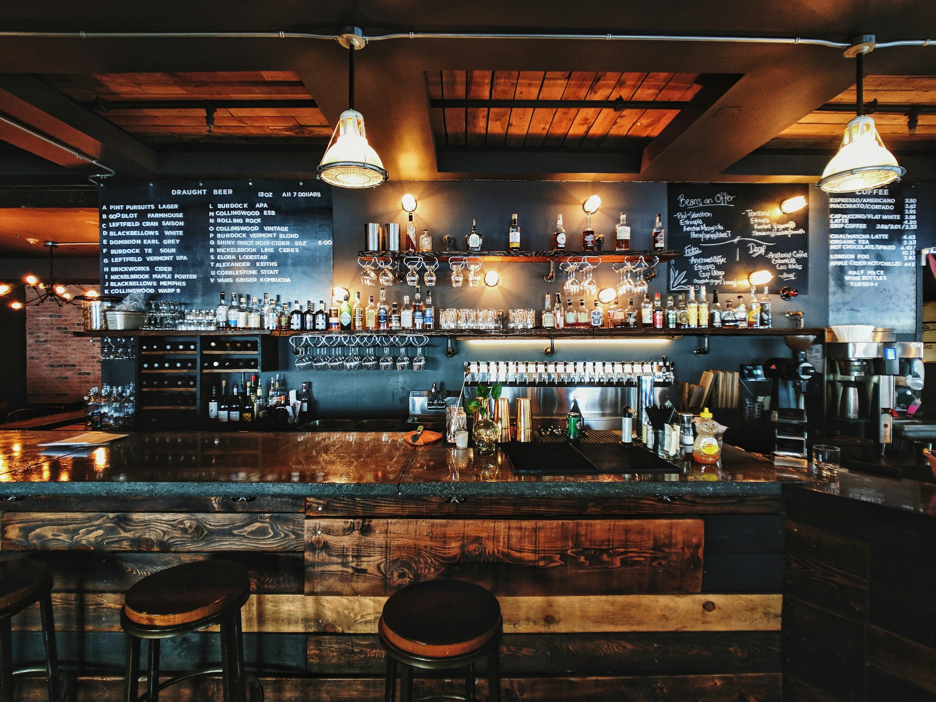 Restaurant bar interior